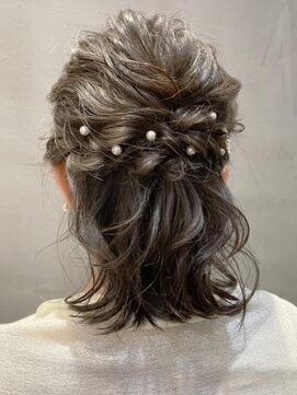 オーブヘアーリリエ 富士店(AUBE HAIR lilie) ハーフアップアレンジ/ヘアセット/お呼ばれ/結婚式/早朝/