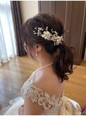 トップ ふんわり ねじり ナチュラル ポニーテール ヘアアレンジ