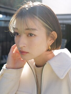 セシルヘアー 広島本通店(Cecil hair) フェイスフレーミング×切りっぱなしミニボブ