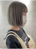 【BOND平山のサロンスタイル】透明感 プラチナグレージュ