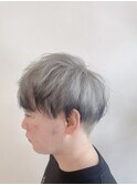 原口☆メンズマッシュ♪毛先黒のホワイトカラー☆福岡久留米
