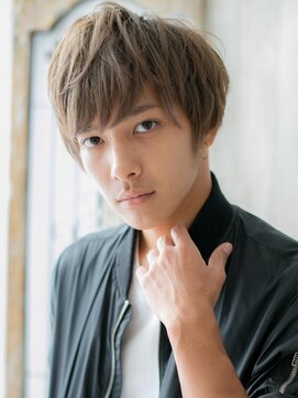 グルーミングサロン バーバー キャッスル 北浦和西口(Grooming salon Barber Castle) イケメンハイライトカラーくせ毛風ラウンドマッシュR北浦和