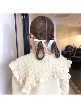 ニコフクオカヘアーメイク(NIKO Fukuoka Hair Make) 【NIKO】タイトめヘアセット♪リボンアレンジ、ライブヘアセット