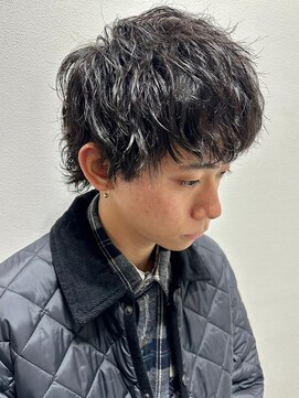 ニアウ 太田店(Niau) ツイストスパイラルパーママッシュメンズパーマ波巻きパーマ