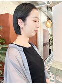 タイトボブ×地毛風カラー