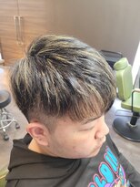 メンズ レオ 南森町店(men's LEO) 【メッシュカラー】メッシュ×ショートマッシュ