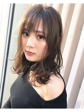 ロンド ロワール 門前仲町(Lond Loire) 前髪顔周りレイヤー髪質改善白髪染め韓国レイヤー門前仲町0802