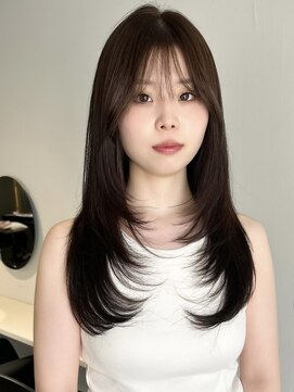 シェノン 心斎橋(CHAINON) 韓国レイヤーカット×ブラウンカラー×髪質改善