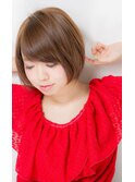 山村/ナチュラル小顔ショート/大人ショートボブ/重め前髪銀座