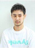 潔いショート　かき上げ　ツーブロック　七三オールバック