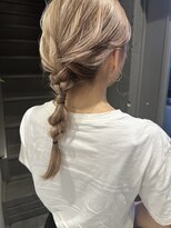 フェンヘアーアイス 中目黒(Fen.hair ici)&nbsp;透明感抜群♪ダブルカラーブリーチミルクティーベージュ