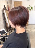 マッシュショートおしゃれ女子ウルフヘア外ハネボブレイヤーボブ