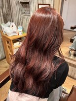 ナナナ パレナ 大津膳所店(nanana parena)&nbsp;艶髪ピンク・レッド系カラー・輝きとハリのある大人美髪