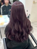 ランテルディ 渋谷(LANTERDIT)&nbsp;ブリーチなしダブルカラー ワインレッド 美髪 艶トリートメント