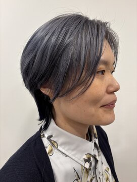 エムタニグチイプセ(M.TANIGUCHI ipse) グレー&ネイビーレイヤー