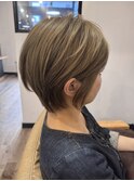 short layer/silver beige