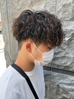 マッシュスパイラルパーマツイストスパイラル波巻きメンズ