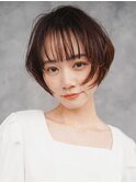 〈m10〉大人ショートハイライト髪質改善キッズカット前髪30代40