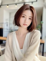 ブロッサム 東中野店&nbsp;20代30代40代ミニボブショコラアッシュ透明感小顔ブリーチなし