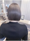 乾かすだけでキマる髪/馴染むハイトーンボブパールグレージュ
