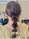 ヘアセット/お呼ばれヘア/結婚式/参列/編み下ろし/編み込み