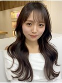 顔まわり顔周り前髪カットロングレイヤーミディアムレイヤー