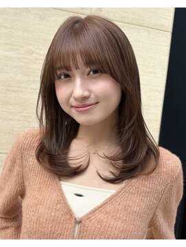 ガーデン 銀座(GARDEN) ミディアムレイヤーカット/似合わせカット/小顔/顔周り/20代30代