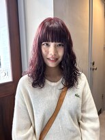 ヘアーアイスカルテット(HAIR ICI QUARTET)&nbsp;高発色◎ブリーチなしダブルカラーでワインレッド！