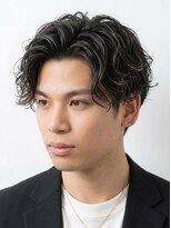 ヒロギンザ 五反田店(HIRO GINZA)&nbsp;波巻きセンターパート/マッシュパーマ/ハイライト/ウルフ