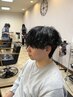 似合わせメンズカット+シャドウパーマ