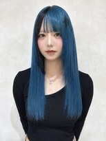 ソメルン 秋葉原 秋葉原で叶えるブルーアッシュのストレートヘア