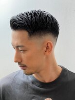 ブロートーキョーバーバーショップ 神田2nd(Bro Tokyo BARBERSHOP)&nbsp;フェードアップバングショート