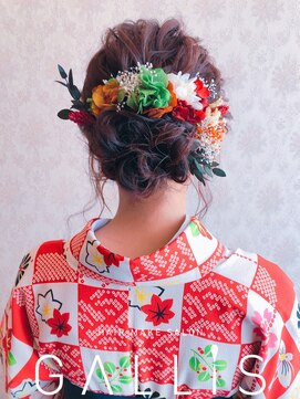 ヘアメイク ギャリス 北新地店(HAIR MAKE SALON Gallis) 成人式に♪アップスタイル