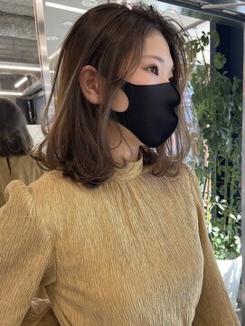 フォンズ(FONS) オルチャンヘア ミディアムレイヤー /20代/30代 モテ髪カタログ