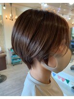 ヘアアンドメイクグラチア(HAIR and MAKE GRATIAE)&nbsp;【7トーンナチュラルベージュ】艶サラショートボブ♪