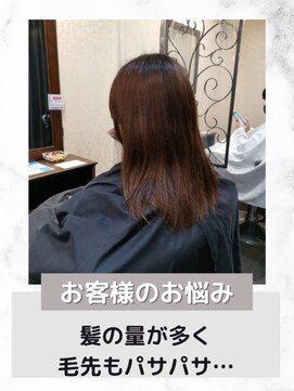 ダリ 本店(DAHLI) お悩み別：髪の毛の量が多くて、毛先パサパサです