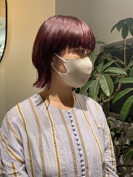 キコエル 三軒茶屋(kikoeru) ナチュラルピンクミニマッシュボブ