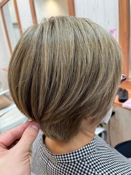 ユニティ 小田急相模原店 脱白髪染めショート【小田急相模原/髪質改善/白髪染め】