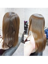 ヘアテリア リュウ 大塚(hair teria ryu) 面を整えてツヤ髪・表面髪質改善ストレート＆艶カラー