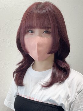 ハチ(HACHI) 高発色ブリーチなしチェリーピンクカラー