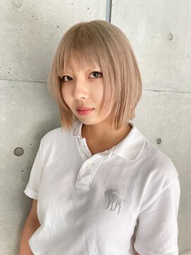 レコ 渋谷(LECO) ホワイトベージュ×マチルダボブ