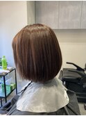 切りっぱなしボブ×oggiotto付縮毛矯正