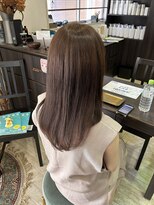 マイ ヘア デザイン 岡崎(MY hair design)&nbsp;前髪/マチルダボブ/ピンクベージュ/インナーグレージュ/岡崎