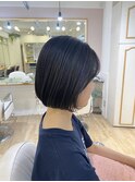 ボブ ミニボブ ショートボブ 暗髪カラー 横浜