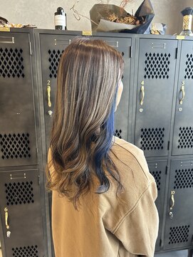 アチーブ ヘア デザイン(achieve hair design) 10代20代ミルクティーベージュ×イヤリングカラーゆるふわ