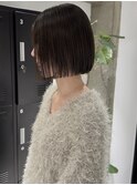 【YOKE】暗髪アッシュグレージュ艶髪大人ボブ質改善縮毛矯正