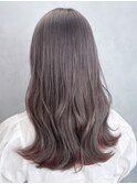 グレージュ__ハッシュカットフルバングレッドブラウン_ba472093