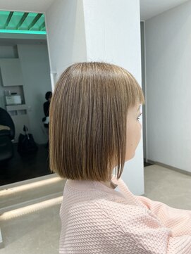 シュヴー 浦安店(CHEVEUX) ボブ明るい白髪染め髪質改善ストレート20代/30代/40代/50代