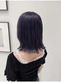 透明感アッシュパープル