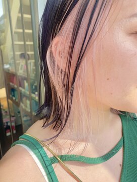 イマジン 川越(IMAGINE) 10代20代３０代透明感大人可愛いインナーカラーピンクベージュ